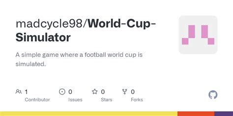 GitHub - madcycle98/World-Cup-Simulator: A simple game where a football ...