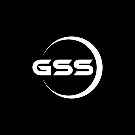 GSS letter logo design in illustration. Vector logo, calligraphy ...