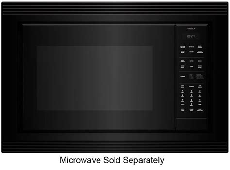 Wolf 27" Black Glass E Series Microwave Trim Kit - 820037