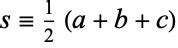 Heron's Formula -- from Wolfram MathWorld