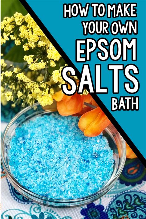 How To Make Your Own Epsom Salt Bath * Color Me Crafty