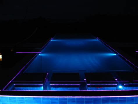 auckland swimming pool with fibre optic perimeter lighting and underwater LEDs | Swimming pool ...
