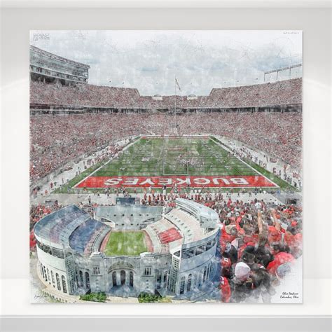 Empower Field At Mile High Sketch Canvas Print, Denver Broncos ...