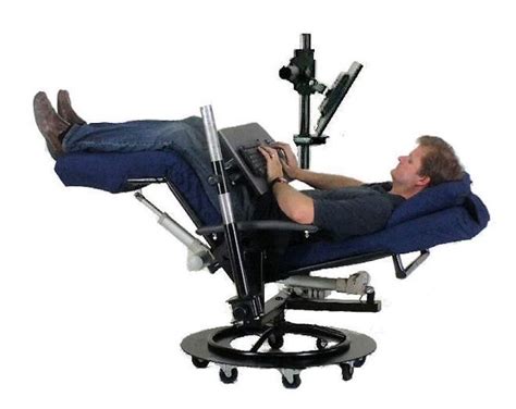 Image result for reclining office chair desk Cool Office Desk, Best Office Chair, Office Desk ...