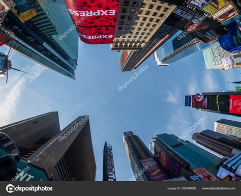 Famous attraction place Time Square day time cityscape – Stock ...