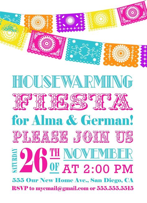 Mexican Fiesta Invitation Template