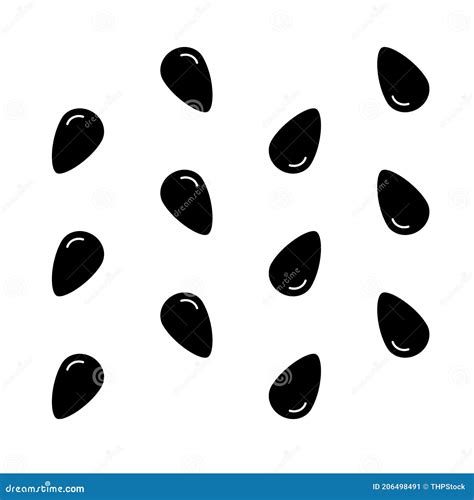 Watermelon Seeds Repeating Pattern Vector Stock Vector - Illustration ...