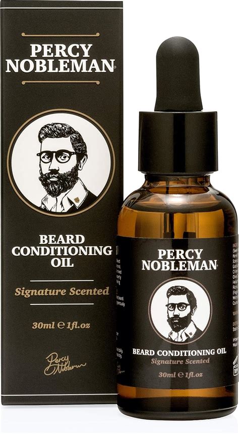 Beard Oil by Percy Nobleman, 99% Beard Conditioning Oil With a Mixture ...