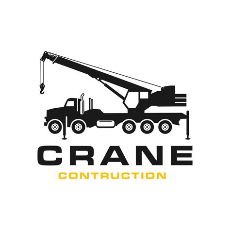 Silhouette transport crane logo 4982326 Vector Art at Vecteezy