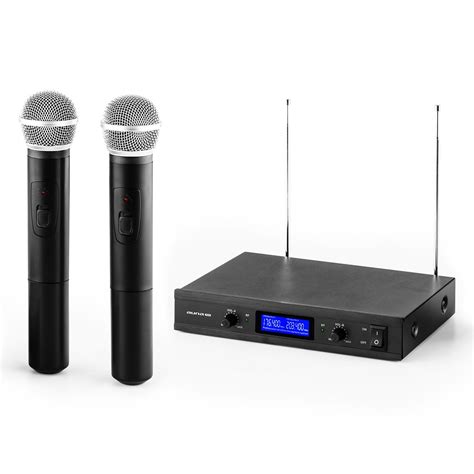 VHF-400 Duo1 2-Channel VHF Wireless Microphone Set 1 x Receiver + 2 x Hand Microphones