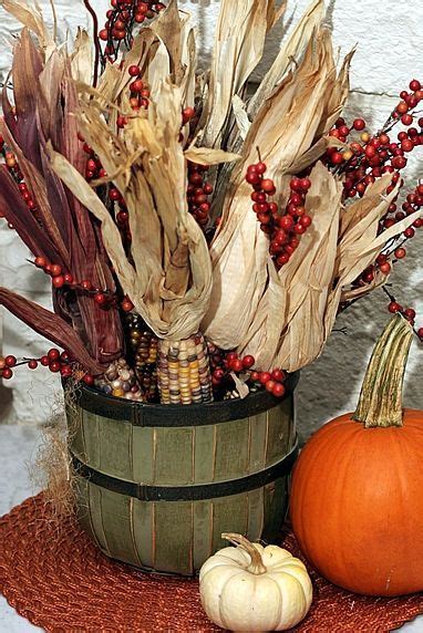 Fall Decorating with Natural Elements: Dried Corn | Fall decorations ...