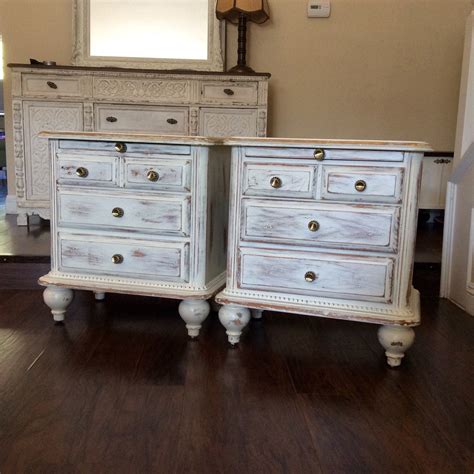 PRETTY WHITE NIGHTSTANDS White Nightstands Bedroom | Etsy | Chic ...