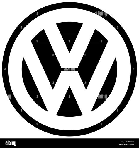 Volkswagen, black VW logo, corporate identity, optional, white ...