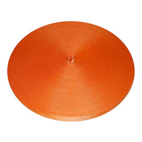 1 inch Orange Polyester Webbing 3000 lbs | Shippers Supplies