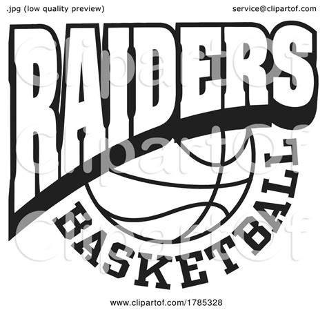 Black and White RAIDERS BASKETBALL Sports Team Design by Johnny Sajem ...