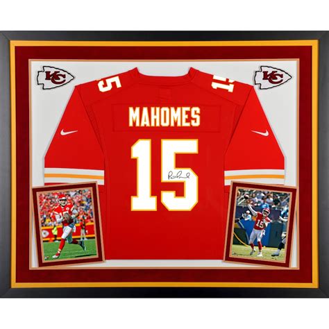 Patrick Mahomes Kansas City Chiefs Deluxe Framed Autographed Red Nike ...