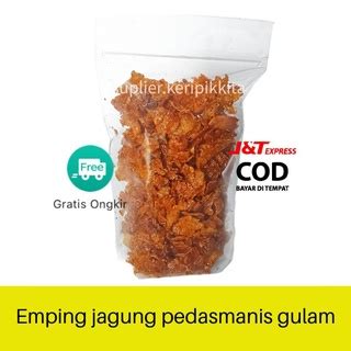 Jual cemilan emping pedas manis| emping pedas | jajanan pedas | makanan ringan pedas | cemilan ...