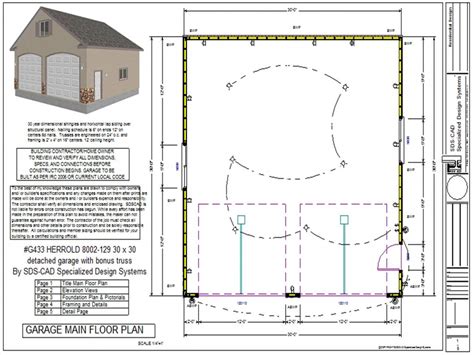 30 X 30 Garage Plans 30 X 30 Garage Kits, detached building plans ...