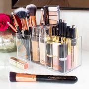 Oscar Charles 12 Piece Makeup Brush Set Piece Set & Makeup Holder Rose Gold/Black
