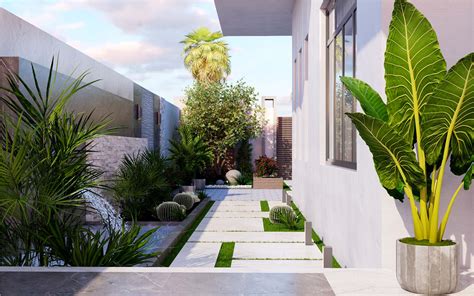 Villa garden :: Behance