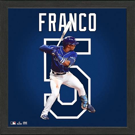 Wander Franco Tampa Bay Rays Highland Mint 13'' x 13'' Impact Jersey Framed HD phone wallpaper ...