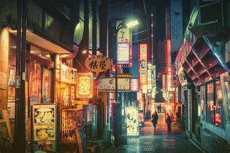 2560x1440px | free download | HD wallpaper: Masashi Wakui, Japan, night ...