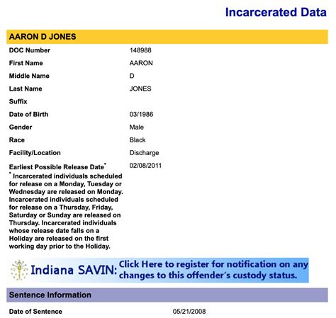 Indiana Inmate Search – IN DOC Offender Lookup