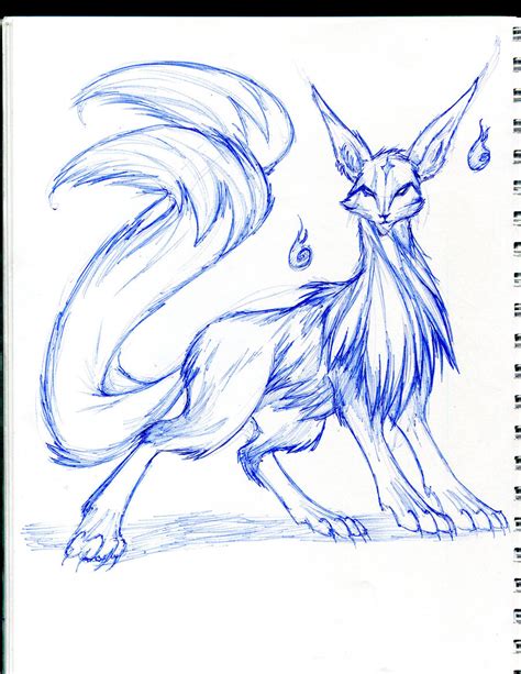 Kitsune - two tails by winddragon24 on DeviantArt