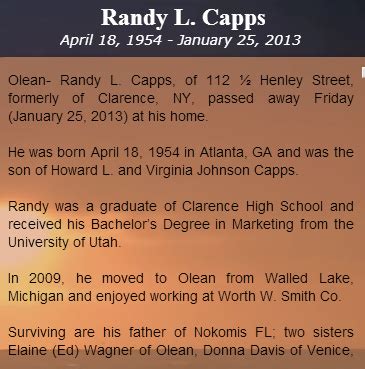 ClarenceGrad72: Randy Capps - RIP