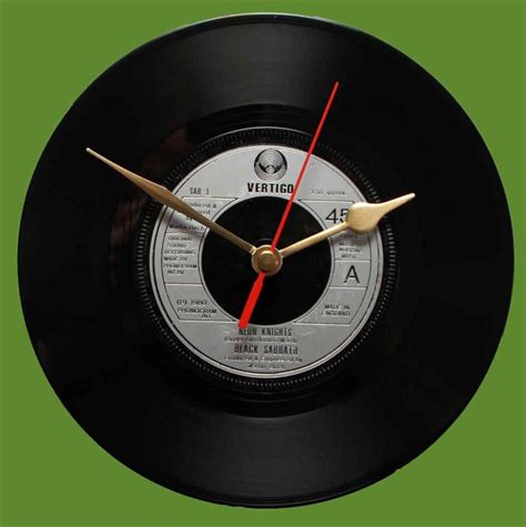 Black Sabbath - Neon Knights - Vinyl Clocks