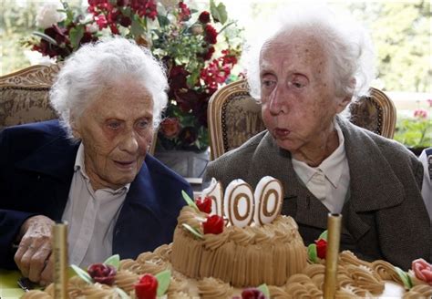 The world's oldest twins have celebrated their 100th birthday