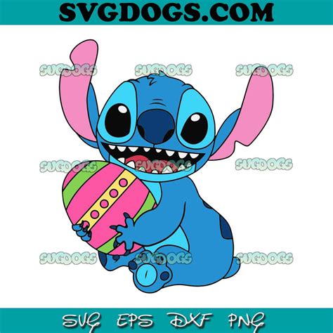 Stitch Easter SVG #1