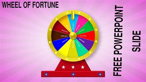 Free Spinning Wheel Powerpoint Template - Printable Online