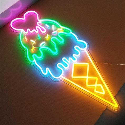 Ice Cream - Ice Cream Neon Sign - Ice Cream Shop Neon - Shop Decoratio ...