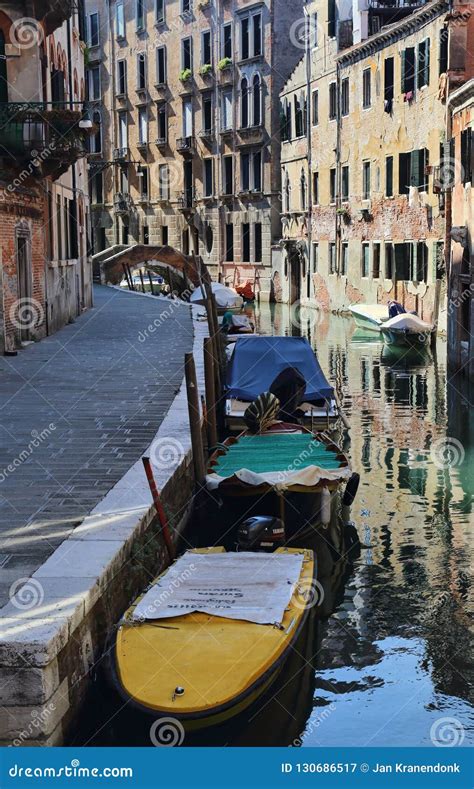 Canal and Houses in Venice, Italy Stock Image - Image of italy, canal: 130686517