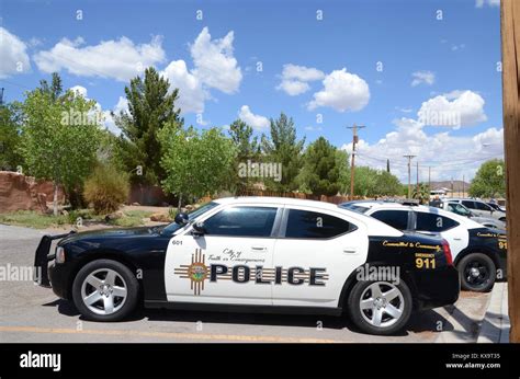 parked police cars in truth or consequences new mexico USA Stock Photo ...