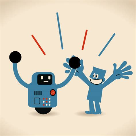 Robot Handshake Illustrations, Royalty-Free Vector Graphics & Clip Art - iStock