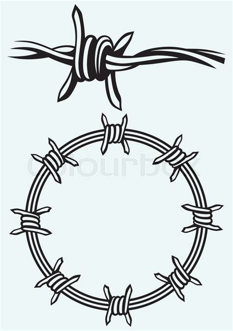 Barbed Wire Circle Vector at Vectorified.com | Collection of Barbed ...