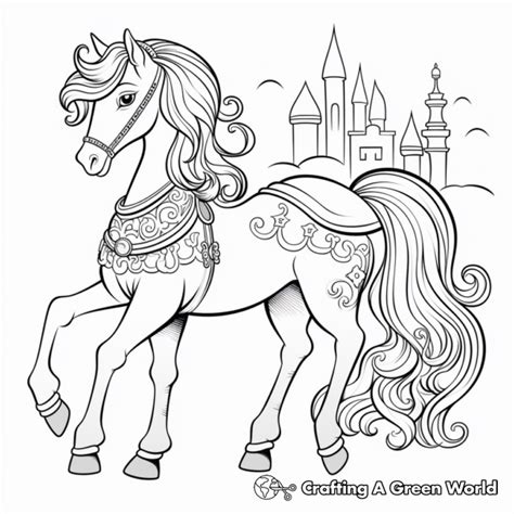 Rainbow Horse Coloring Pages - Free & Printable!