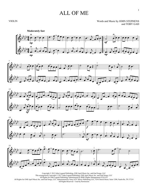 All Of Me John Legend Piano Sheet Music / All Of Me Sheet Music Piano ...