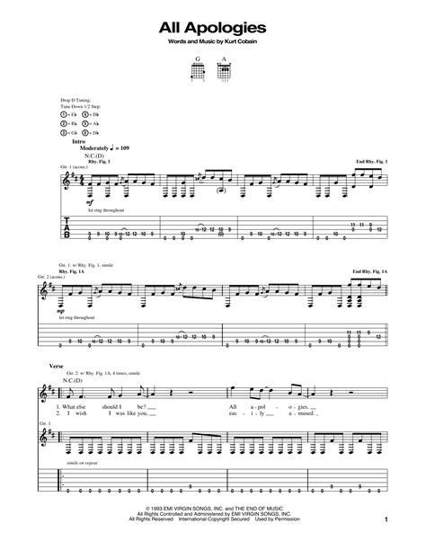 All Apologies by Nirvana - Guitar Tab - Guitar Instructor