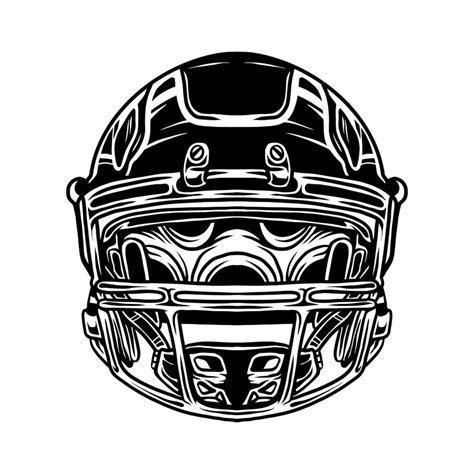 Football Helmet vector art 12951009 Vector Art at Vecteezy