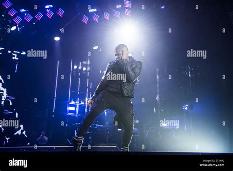 Usher performing live on stage his 'The UR Experience' tour at The O2 ...