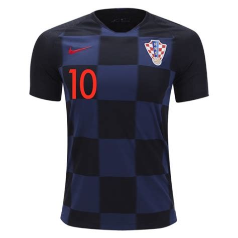 Croatia World-Cup #10 MODRIC Away Jersey 2018