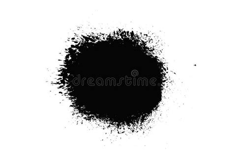 Black Stroke of Paint Isolated on White Background Stock Image - Image ...