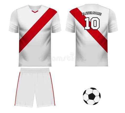 Peru Football Uniform National Team Illustration Stock Vector ...