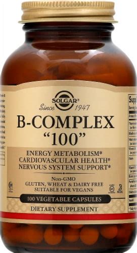 Solgar B-complex 100 Capsules, 100 ct - Kroger