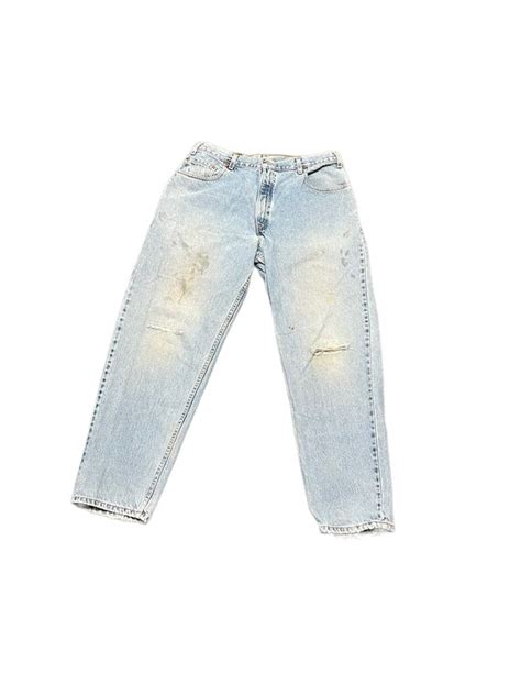 1990s LEVIS Red Tab 560 Fit Vintage Distressed Denim … - Gem