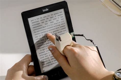 Finger-mounted reading device for the blind | MIT News | Massachusetts Institute of Technology