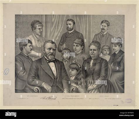 U.S. Grant and family LCCN2003656929 Stock Photo - Alamy